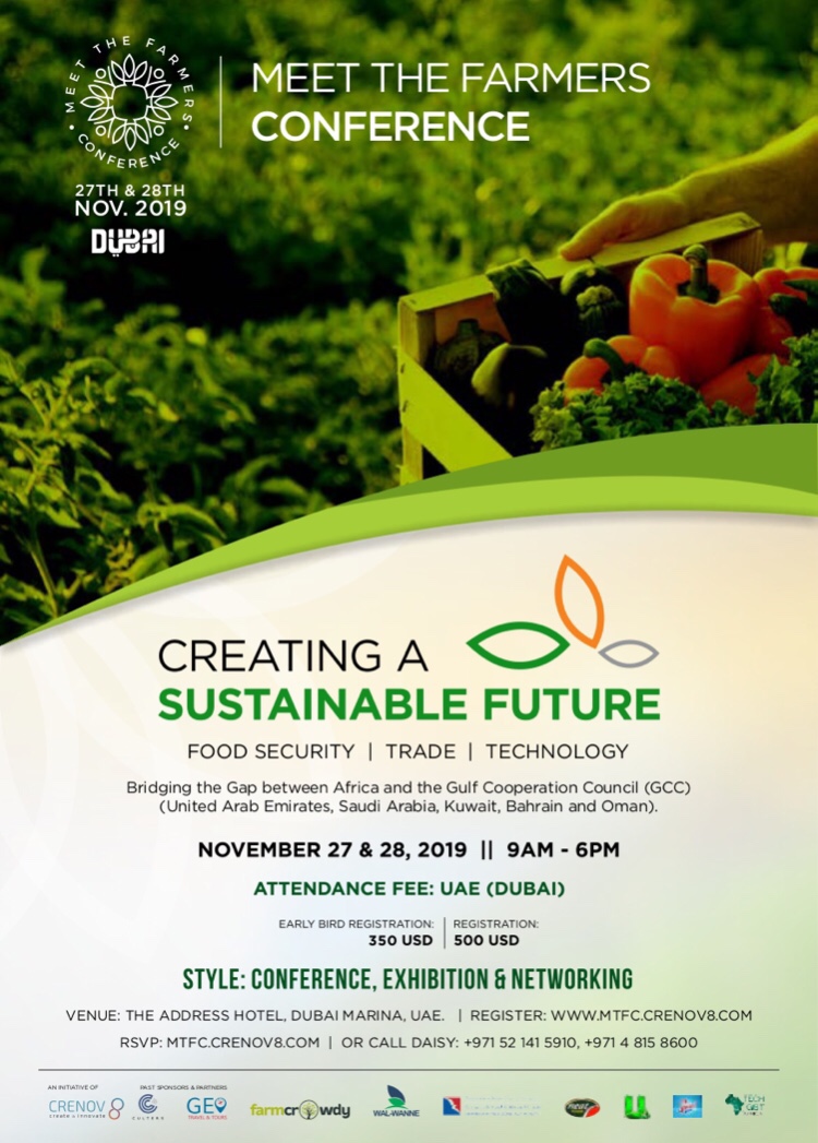 OPPORTUNITY TO EXPORT FOOD TO DUBAI: MEET THE FARMERS’ CONFERENCE 2019