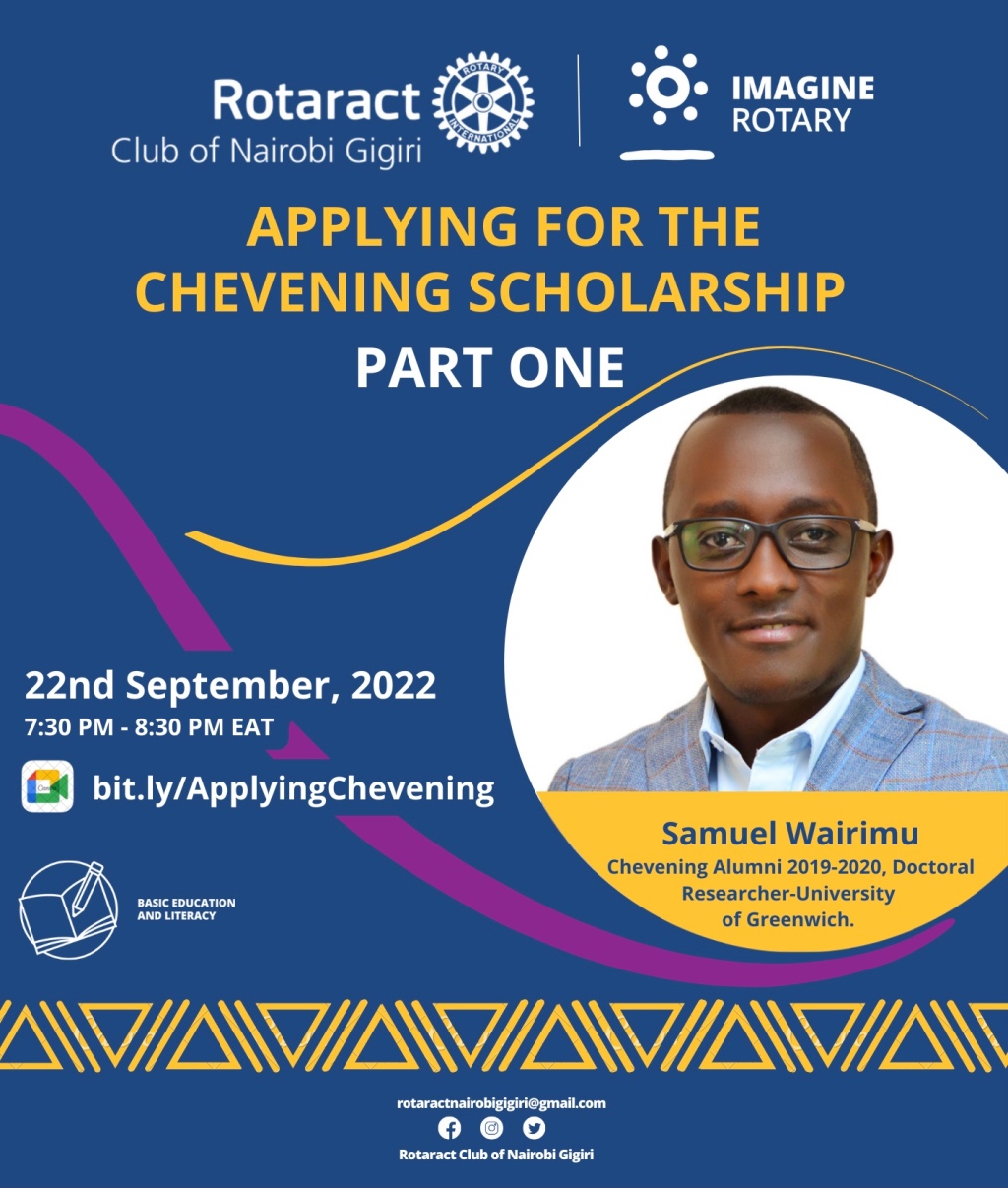 Chevening Scholarship Application Webinar 22nd September 2022
